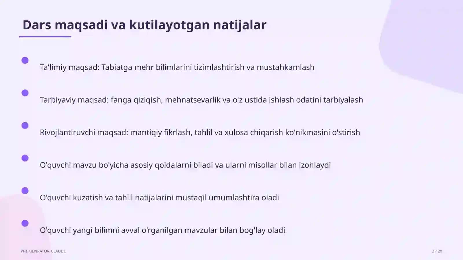 Tabiatga mehr (3-sinf) 3