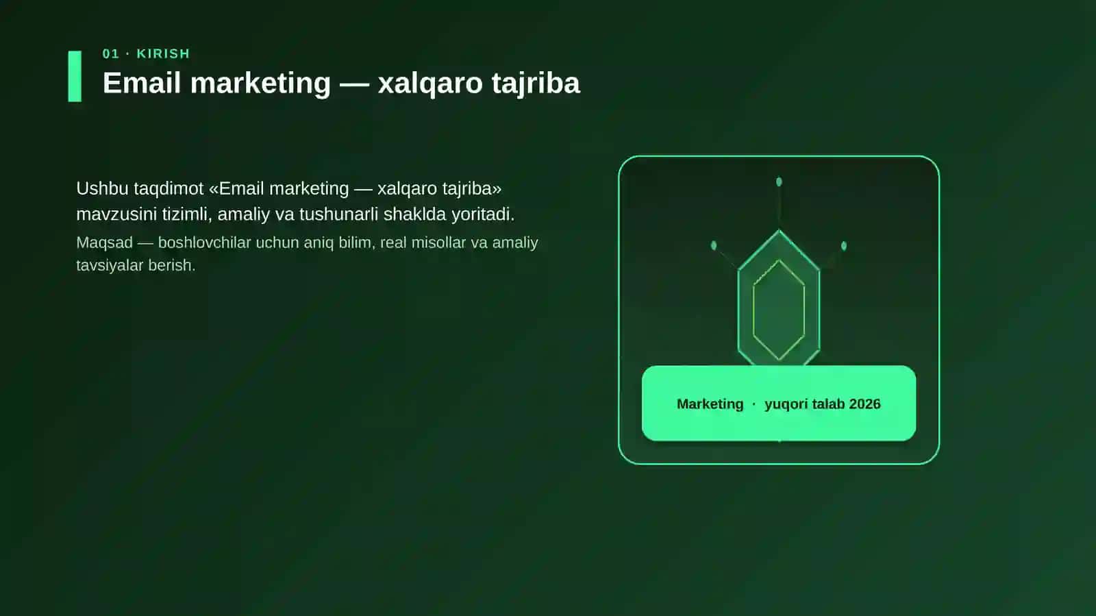Email Marketing - Xalqaro Tajriba 3