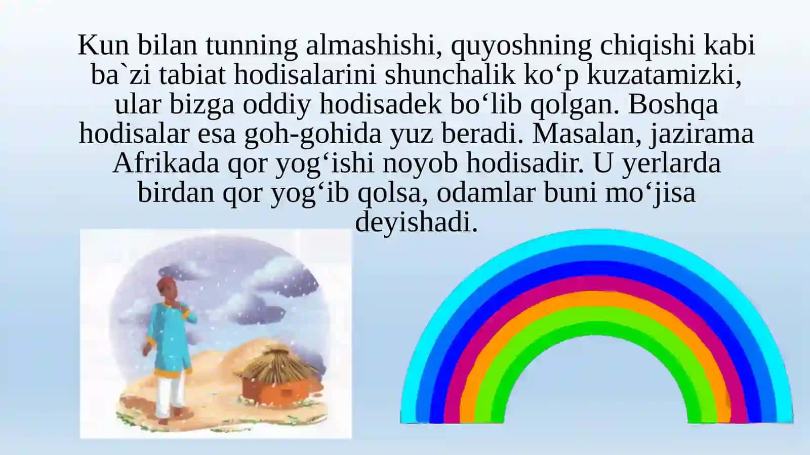 Tabiat hodisalari 3