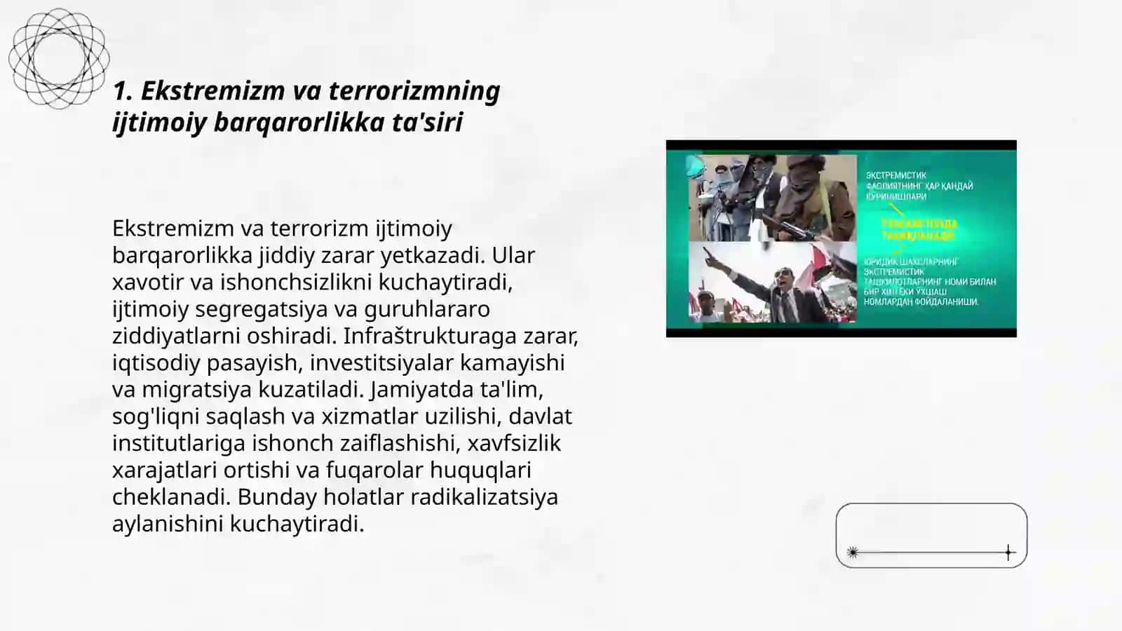 Ekstremizm va terrorizm jamiyat barqarorligiga tahdid 3