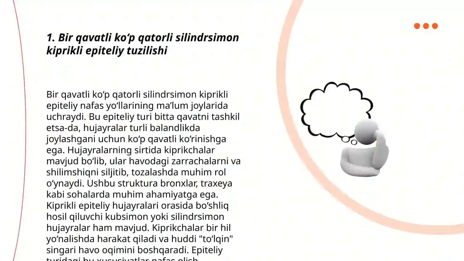 Bir qavatli ko‘p qatorli silindrsimon kiprikli epiteliy Berman metodidan foydalanib nematodalarni ajratib olish 3