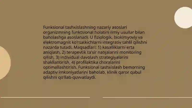 Funksional tashxislash 3