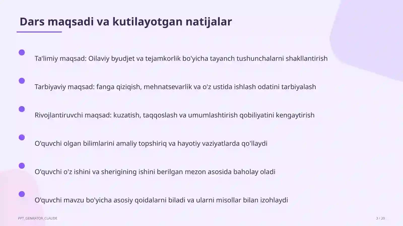 Texnologiya (1–11) — o'quvchilar uchun 3