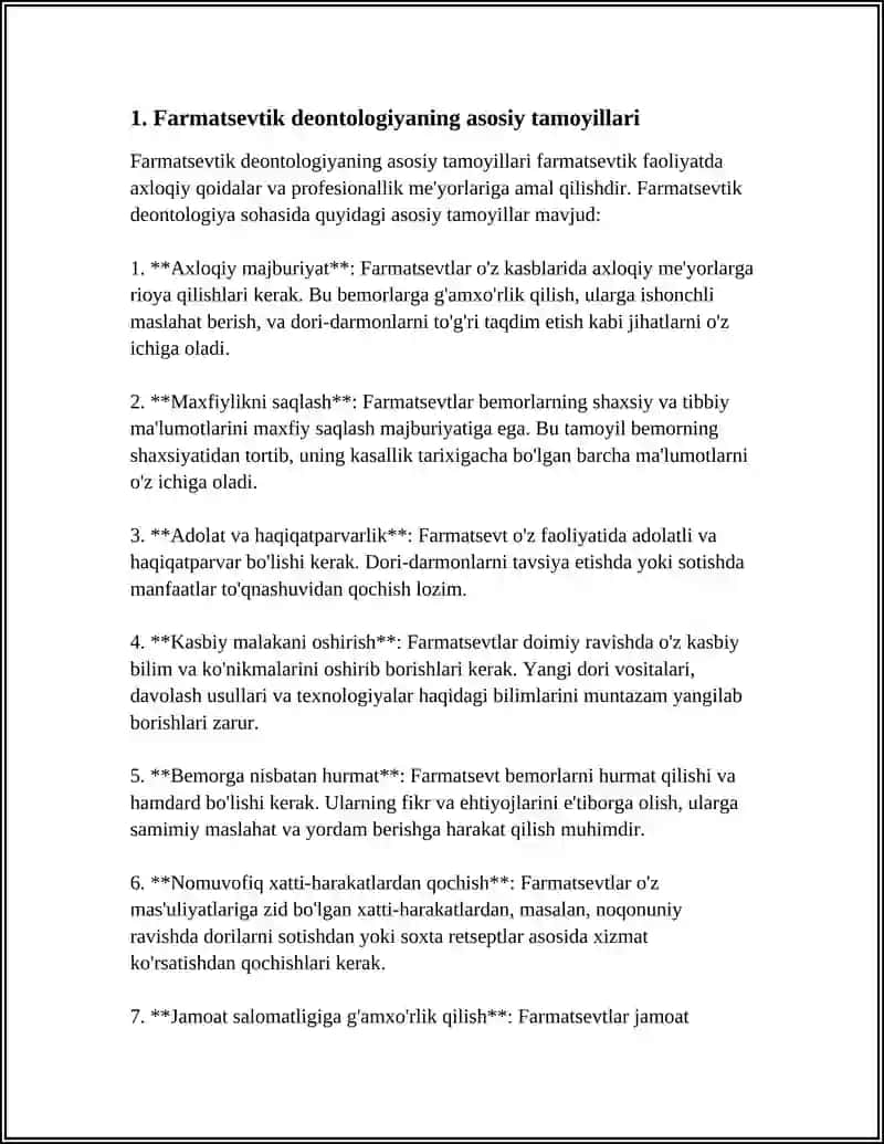 FARMATSEVTIK DEONTOLOGIYANING UMUMIY TALABLARI 3