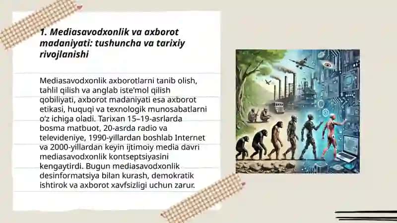 Mediasavodxonlik va axborot madaniyati evolyutsiyasi hamda jamiyatdagi ahamiyati 3