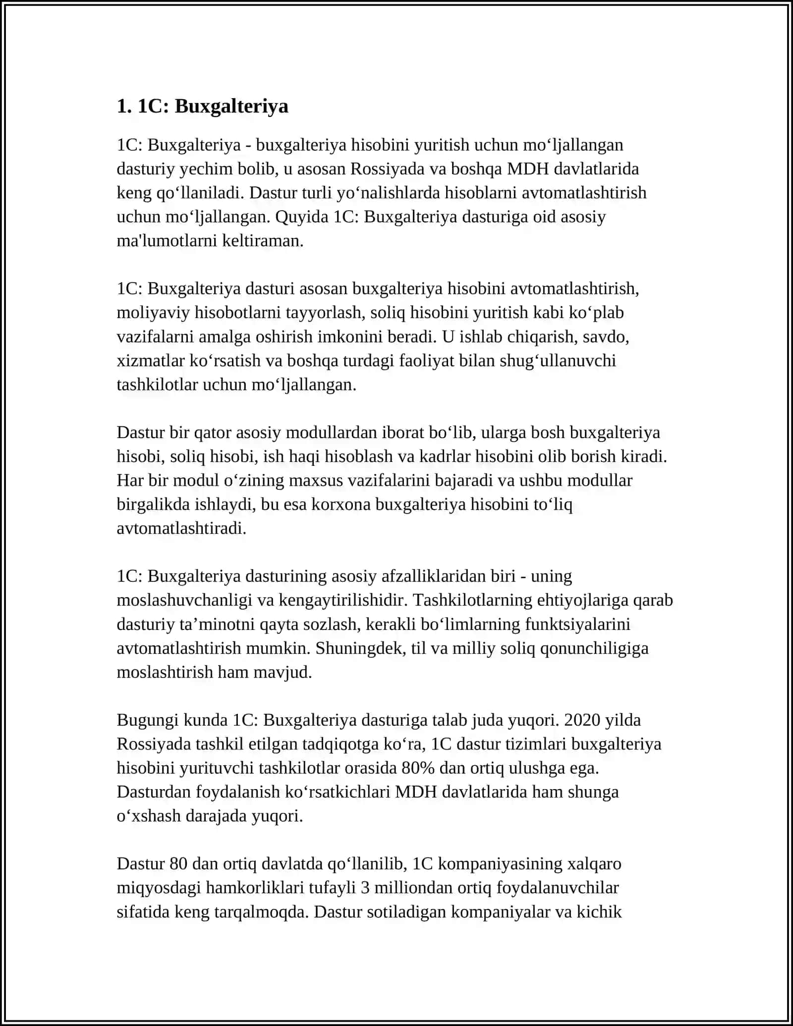 IQTISODIYOTDA FOYDALANILADIGAN DASTURIY TA'MINOTLAR 3