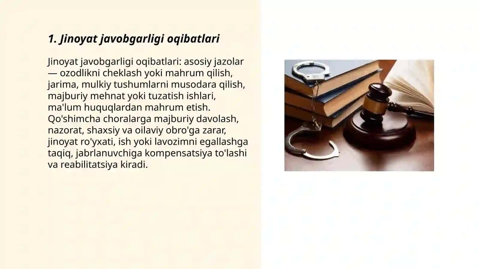Yuridik javobgarlik oqibatlari 3