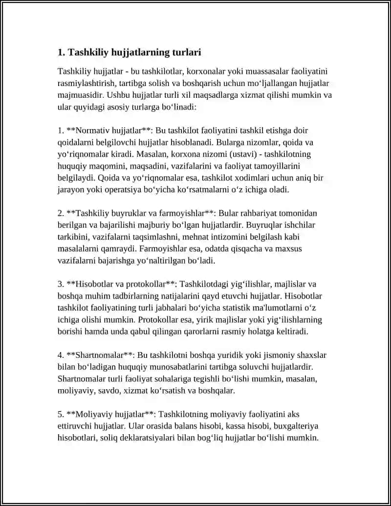 TASHKILIY HUJJATLAR VA ULARNI RASMIYLASHTIRISH 3