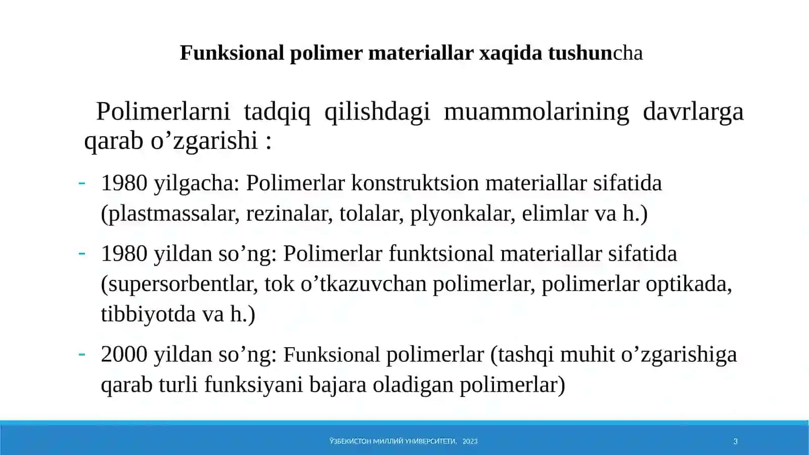 Maxsus xossali polimerlar 3