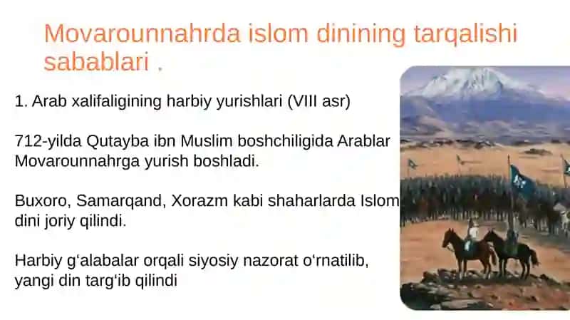 Movarounnahrdaislomdininingtarqalishi va madrasata'limishakllanishi 3