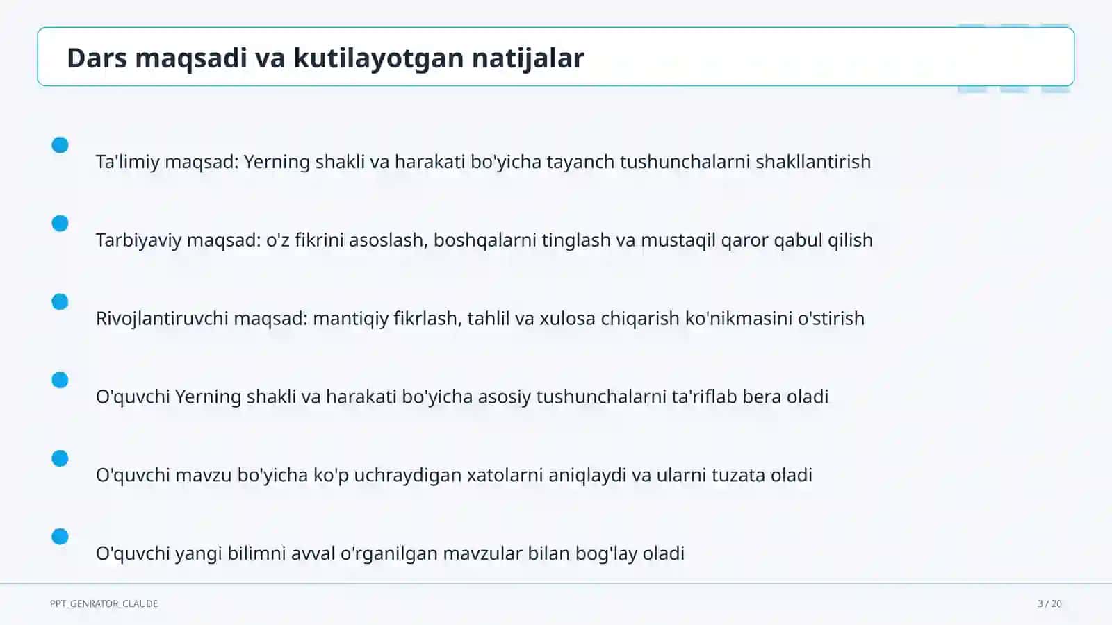 Yerning shakli va harakati (5-sinf) 3