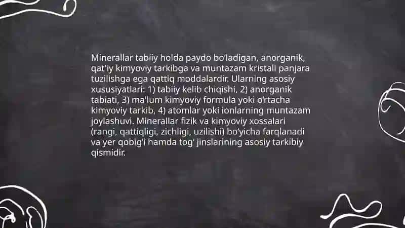 2 Minerallarning ta’rifi 3