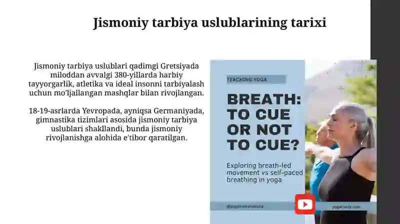 Jismoniy tarbiya uslublarining evolyutsiyasi va asosiy turlari 3