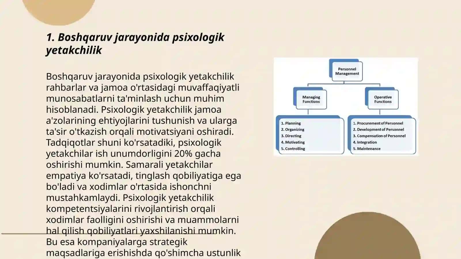 Boshqaruv jarayonini tashkil etishning psixologik omillari 3