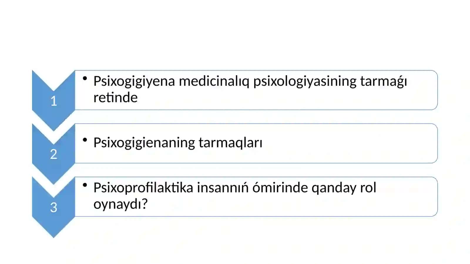 Psixogigiyena medicinalıq psixologiyasiniń tarmaǵı retinde 3