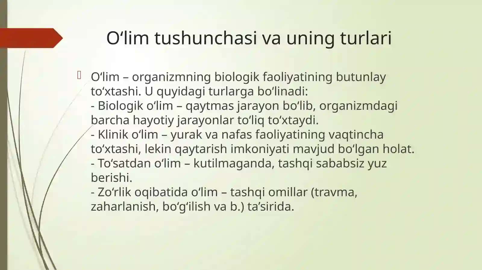 O‘lim vaqtini aniqlash 3