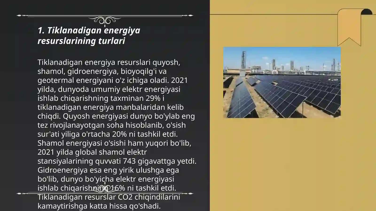Tiklanuvchi va tiklanmaydigan energiya resurslar 3