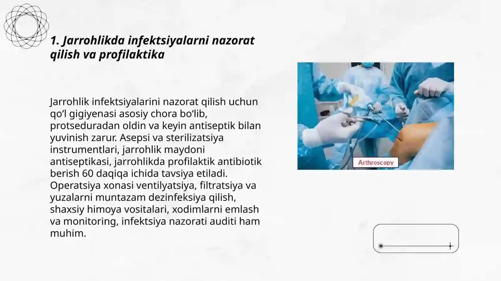Jarrohlikda infektsiyalarni nazorat qilish va profilaktika 3
