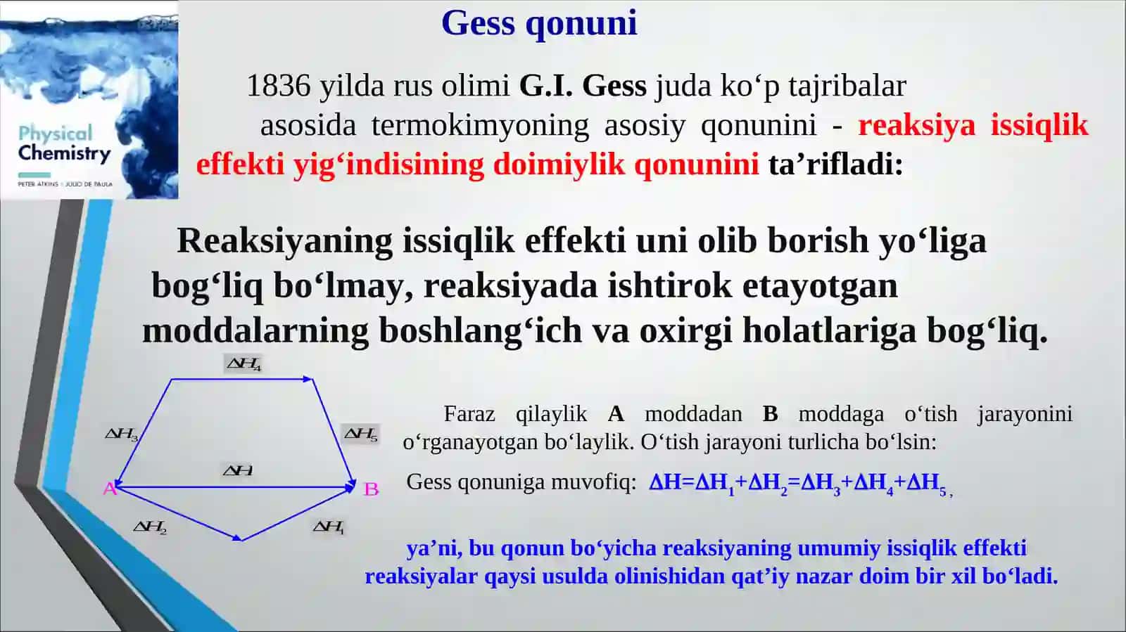 KIMYOVIY TERMODINAMIKA.GESS QONUNIGA DOIR MASALALAR 3