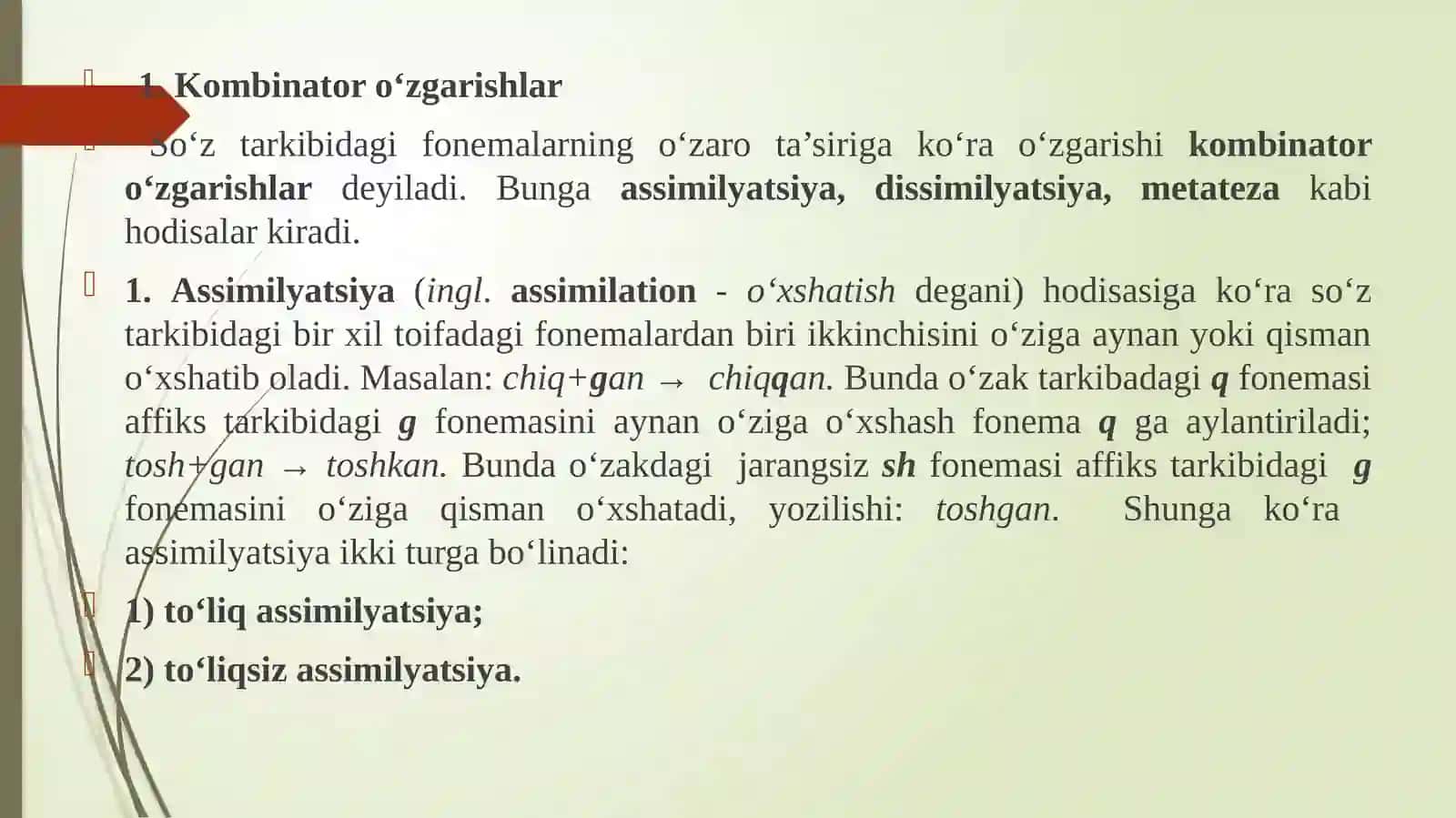 7-ma’ruza:Fonetiko‘zgarishlar 3