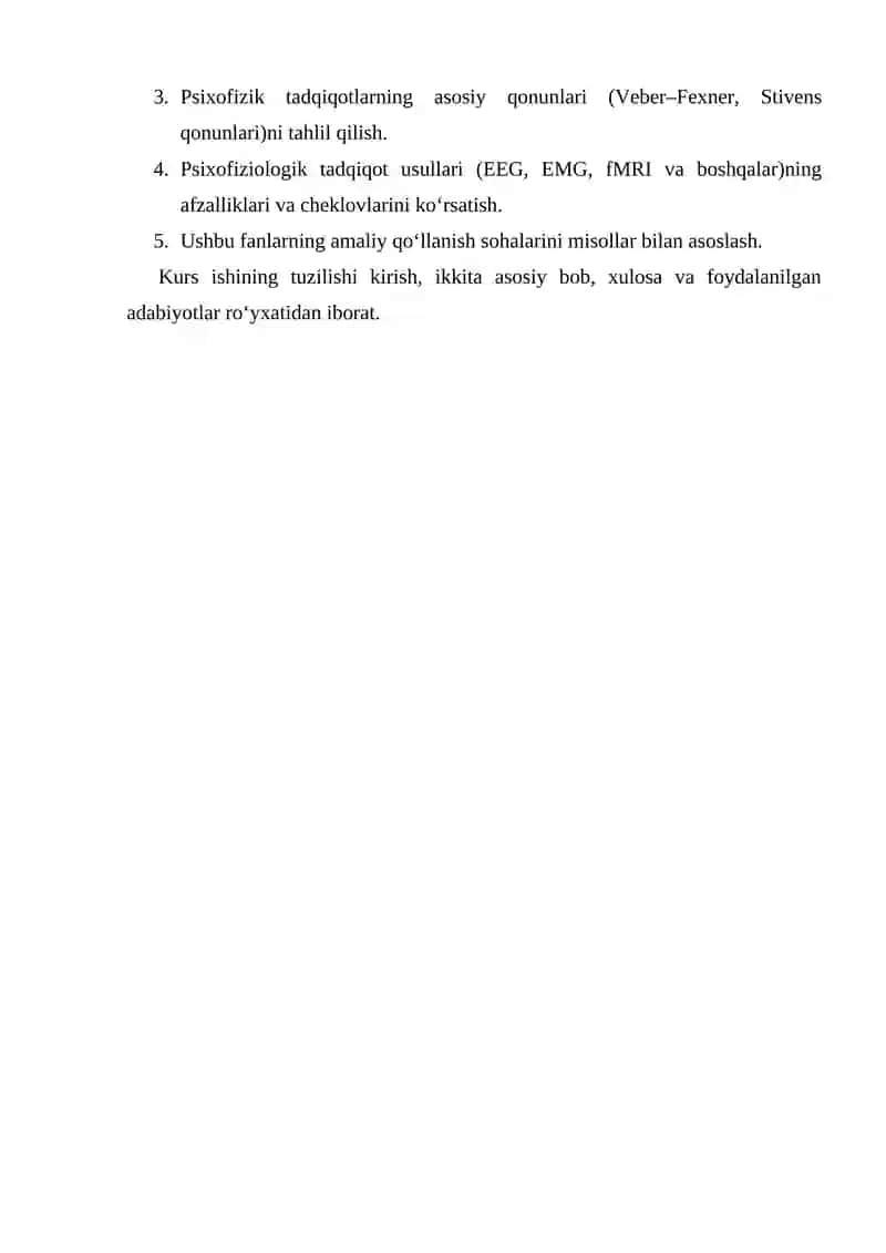 PSIXOFIZIKA VA PSIXOFIZIOLOGIYA 3