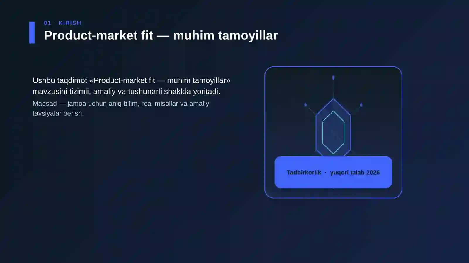 Product-market fit — muhim tamoyillar 3