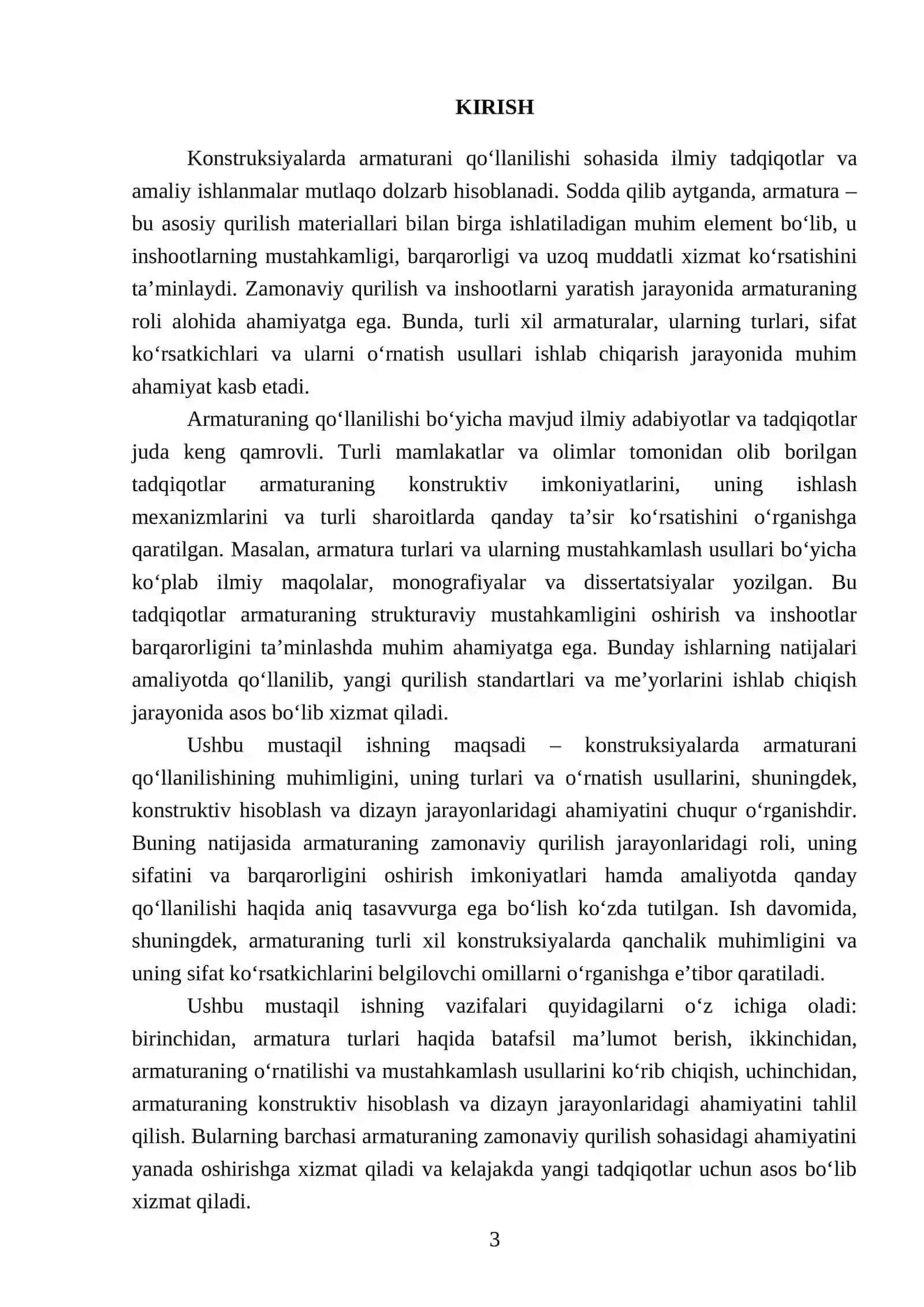 Konstruksiyalarda armaturani qoʻlanilishi 3