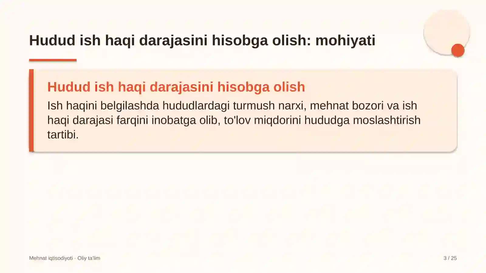 Arxitektura byurolarida hudud ish haqi darajasini hisobga olish 3