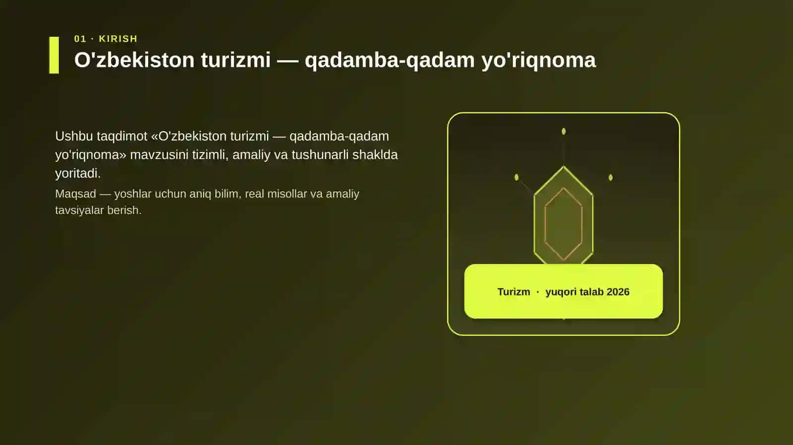 O'zbekiston turizmi — qadamba-qadam yo'riqnoma 3