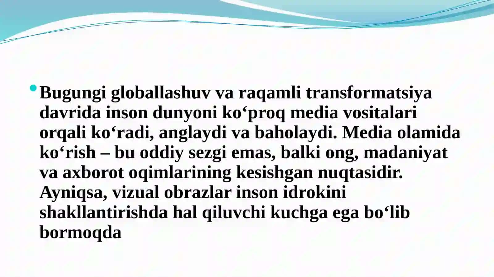 Jamiyat axborotlashuvining falsafiy asoslari. Jamiyatni axborotlashtirish jarayonlari.mak 3