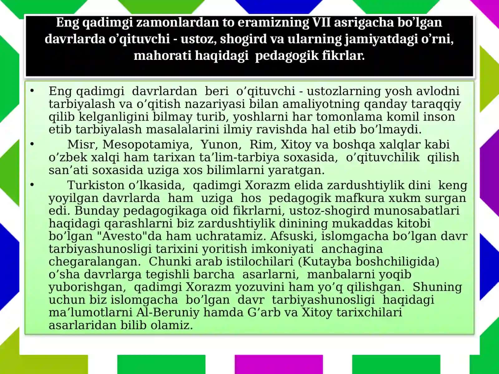 HARBIY TA’LIM - PEDAGOGIKA FANIDAN 3