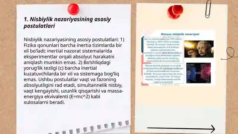 Nisbiylik nazariyasi elementlari 3