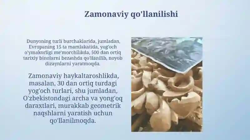 Yog'och o'ymakorligi 3