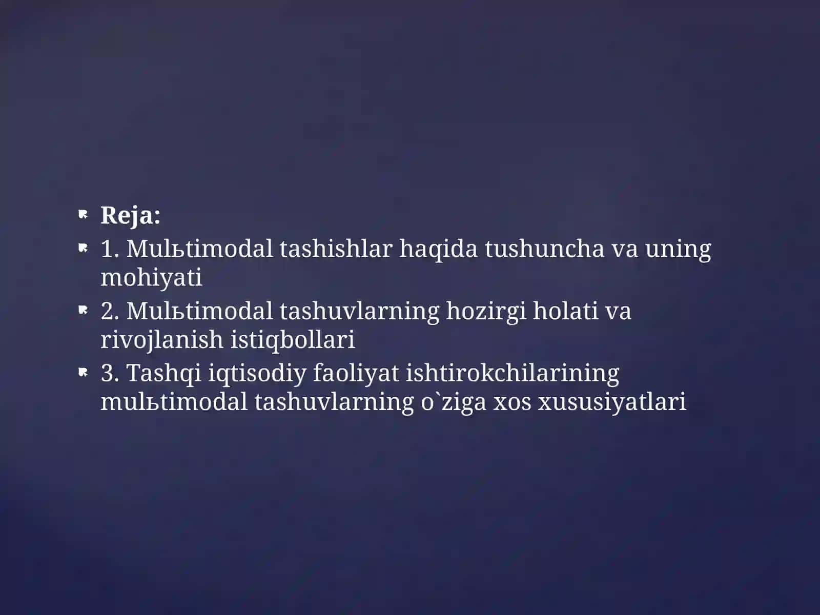 MULTIMODALTASHUVLARNINGUMUMIYTASNIFI 3