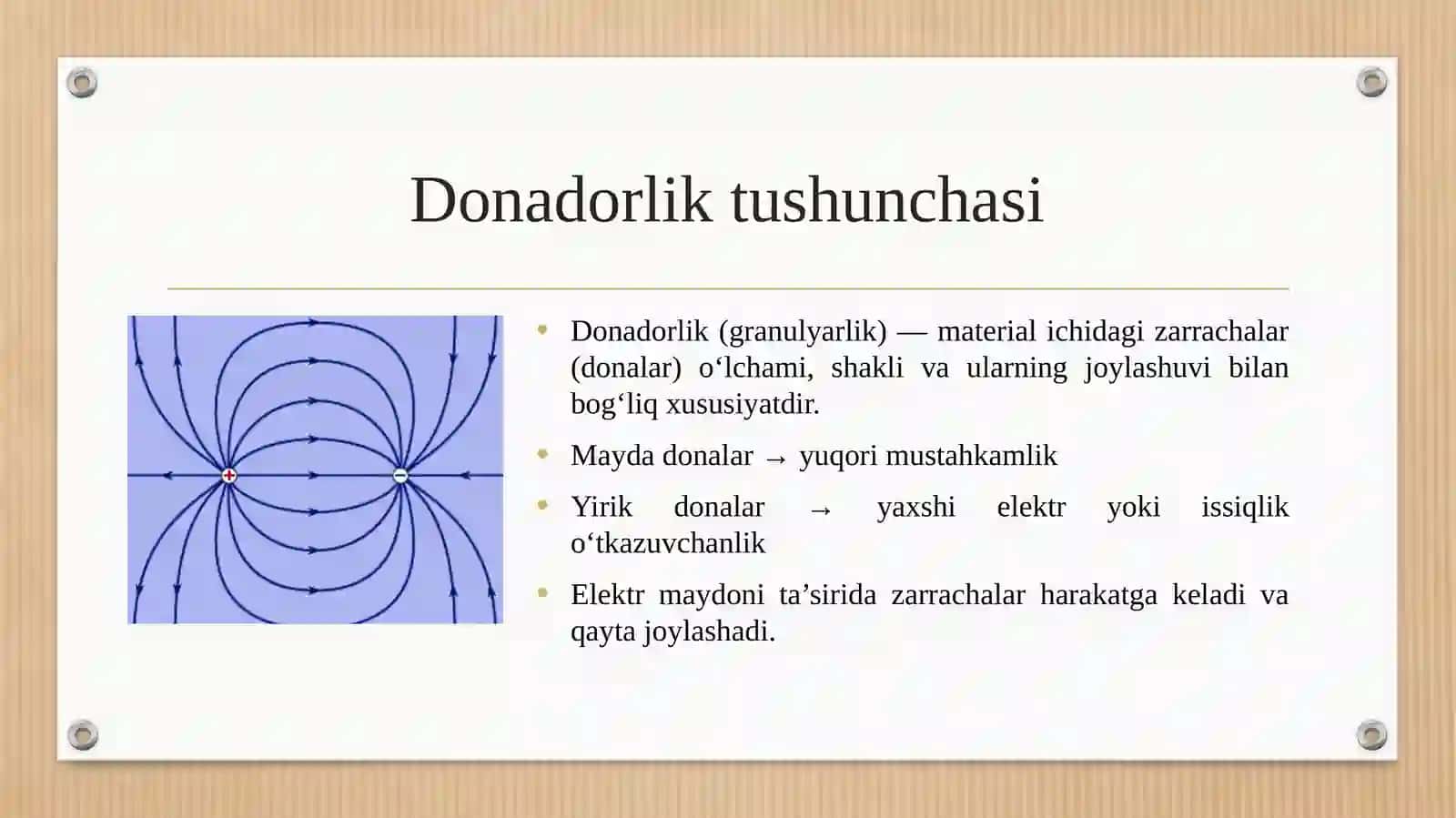 Elektr maydonida donadorlik va struktura boshqaruvi 3