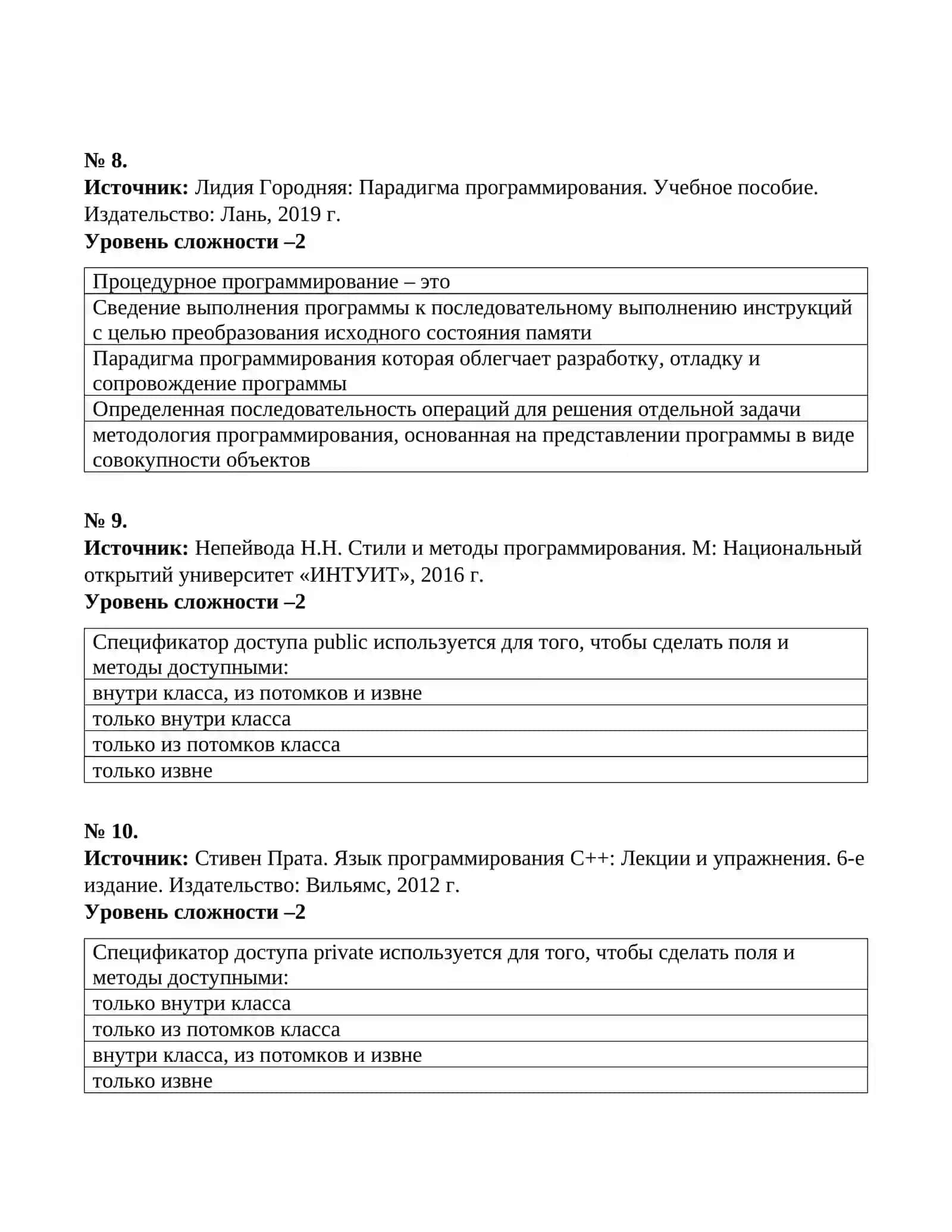 Процедурная парадигма программирования 3