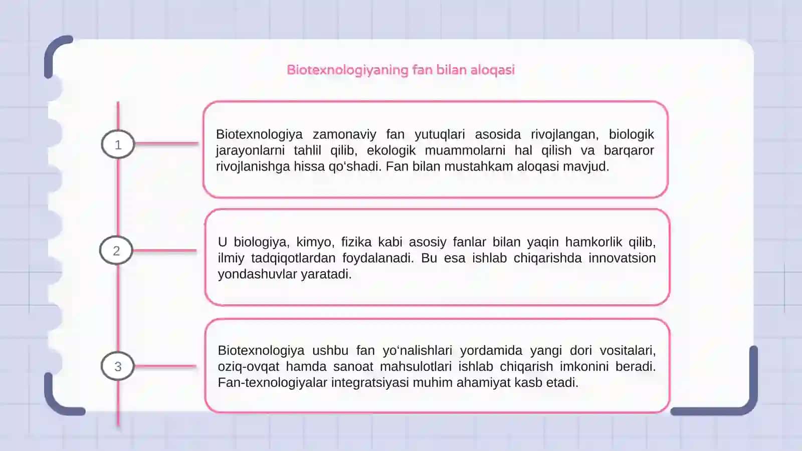 Biotexnologiya fan va ishlab chiqarish bilan ozaro aloqasi 3