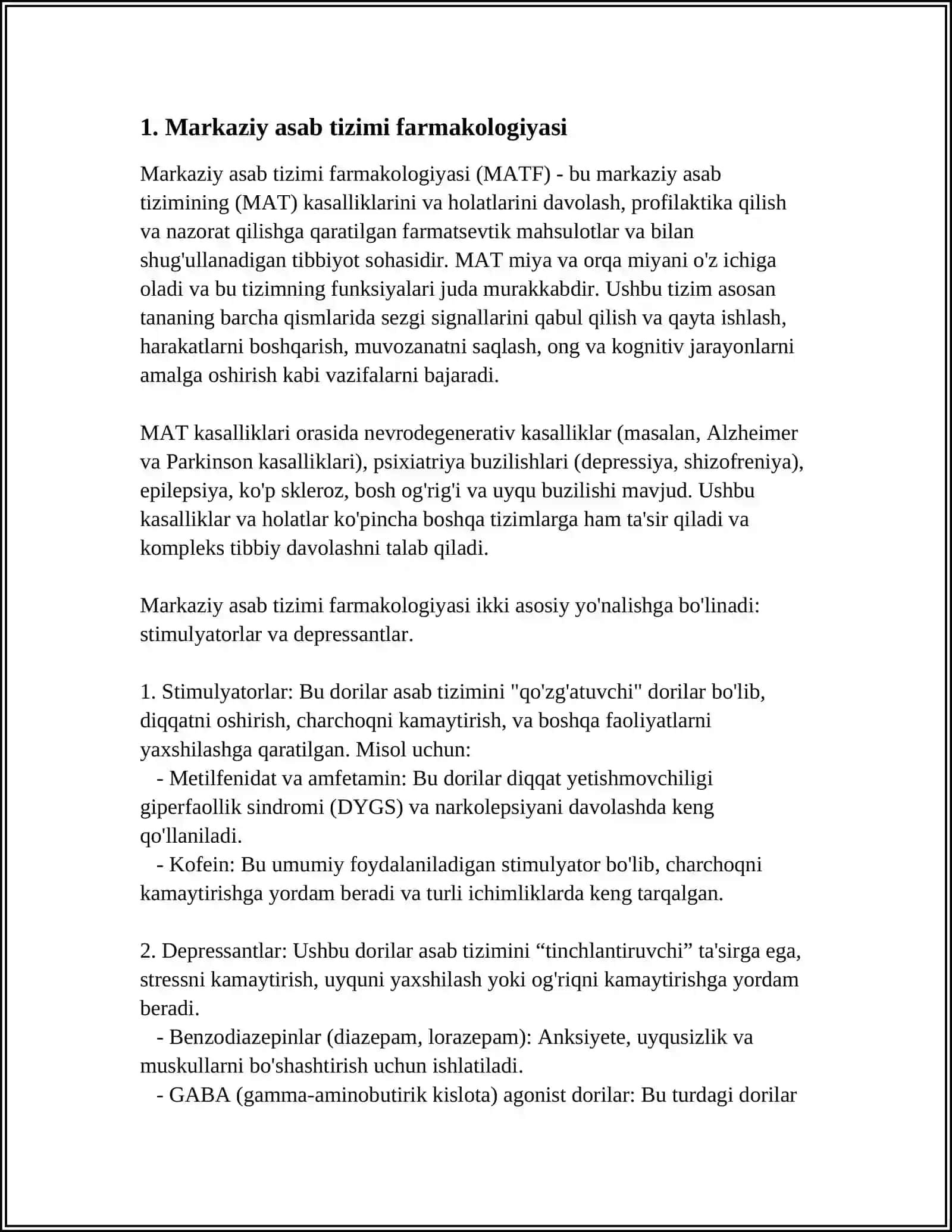 MARKAZIY NERV SISTEMASIGA TA'SIR QILUVCHI VOSITALAR 3