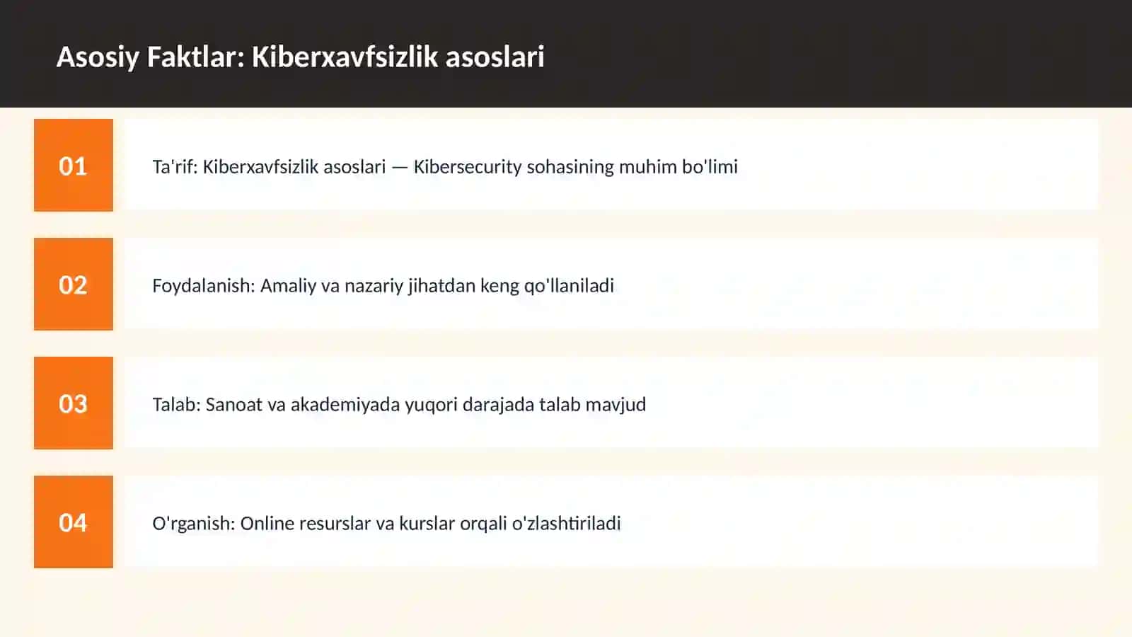 Kiberxavfsizlik asoslari 3