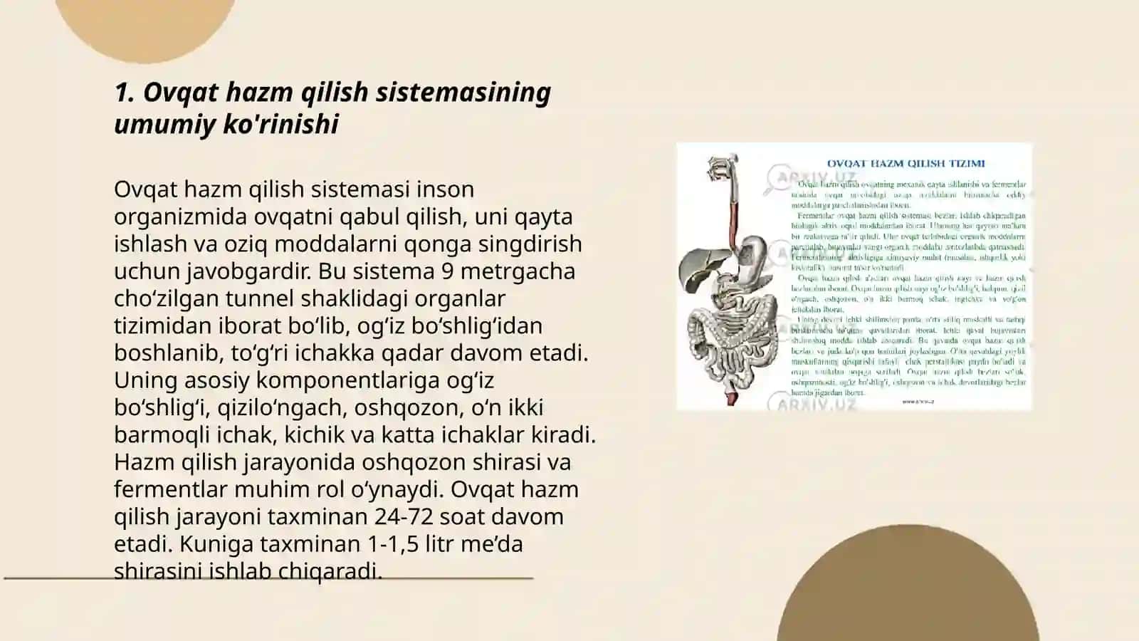 Ovqat hazm qilish sistemasi va ularning shakllanishi. Ogʻiz boʻshligʻi, tanglay devorlarini tuzulishi 3