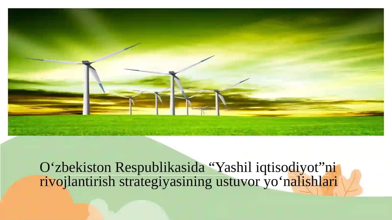 Iqtisodiy hamkorlik va taraqqiyot mamlakatlarda yashil iqtisodiyotga o'tish modellari 3