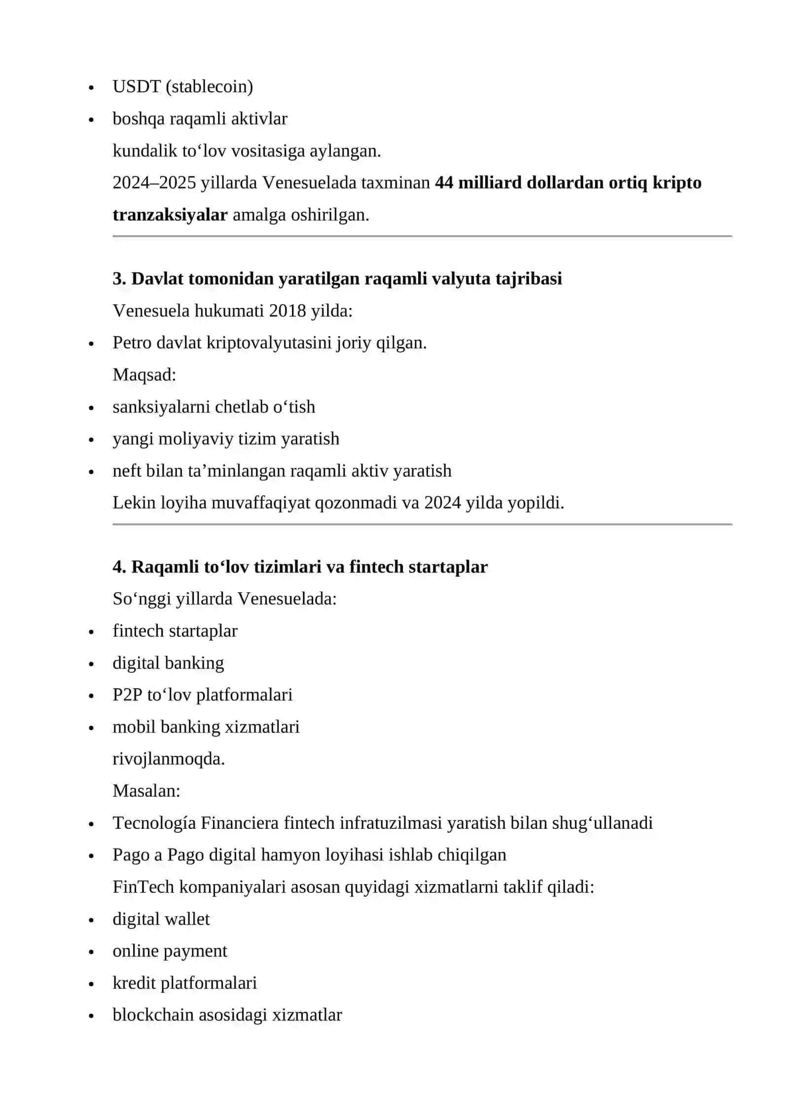VENESUELA BOLIVAR RESPUBLIKASI DAVLATINING MOLIYAVIY TEXNALOGIYALARINING HOZIRGI HOLATI VA TARAQQIYOTI 3