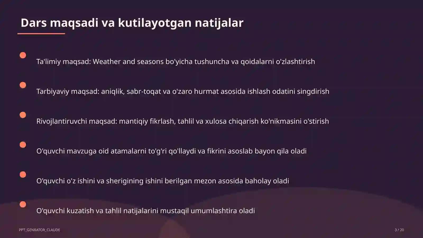 Weather and seasons (4-sinf) 3