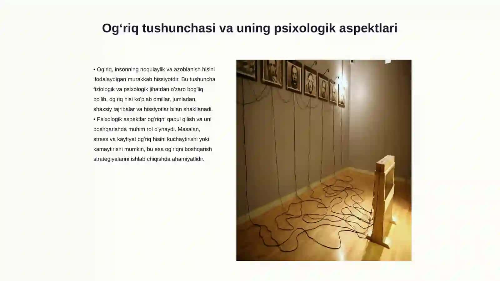Ogʻriq tushunchasi va uning psixologik aspektlari 3
