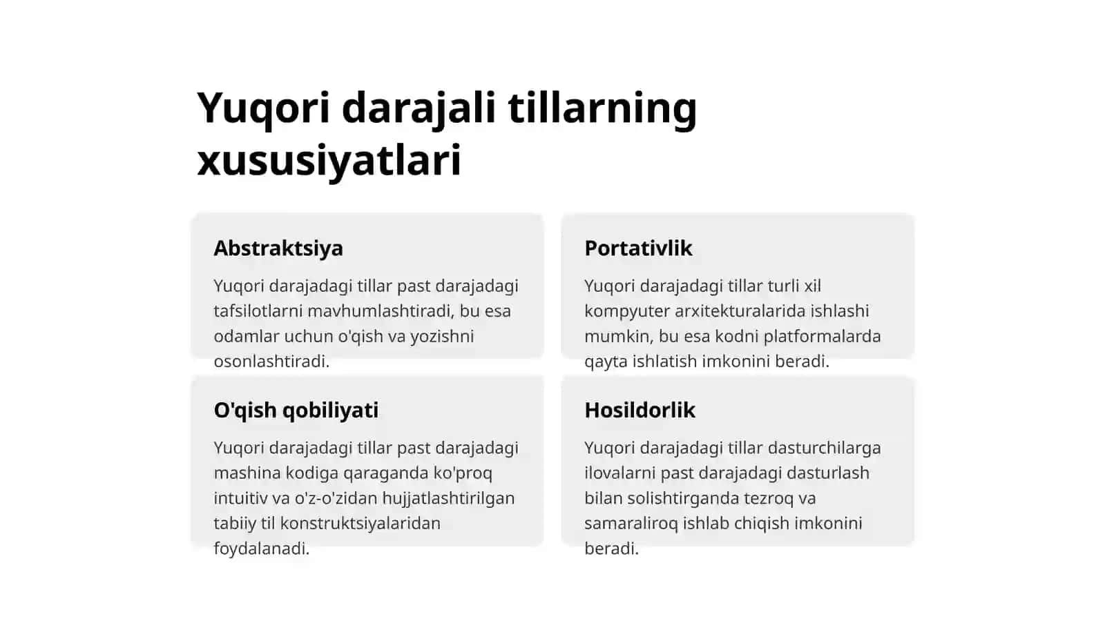 Zamonaviy dasturlash tillari 3