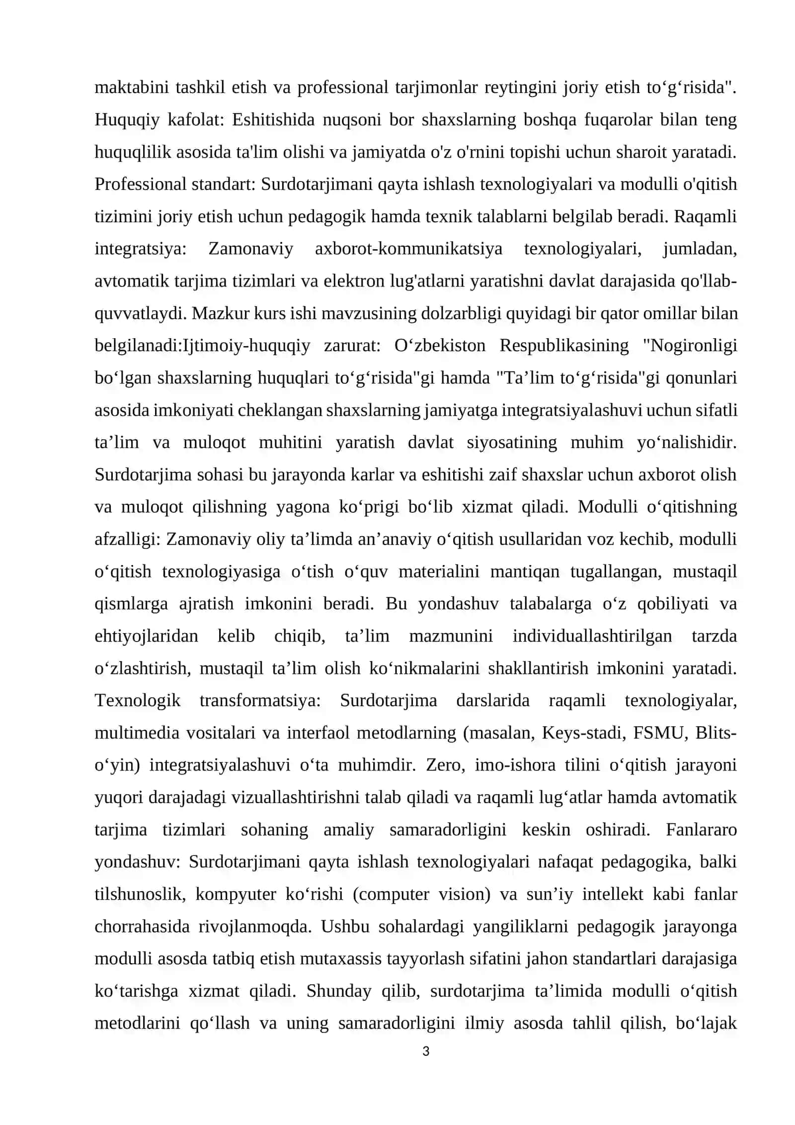 SURDOTARJIMA TA’LIMIDA MODULLI O‘QITISH 3