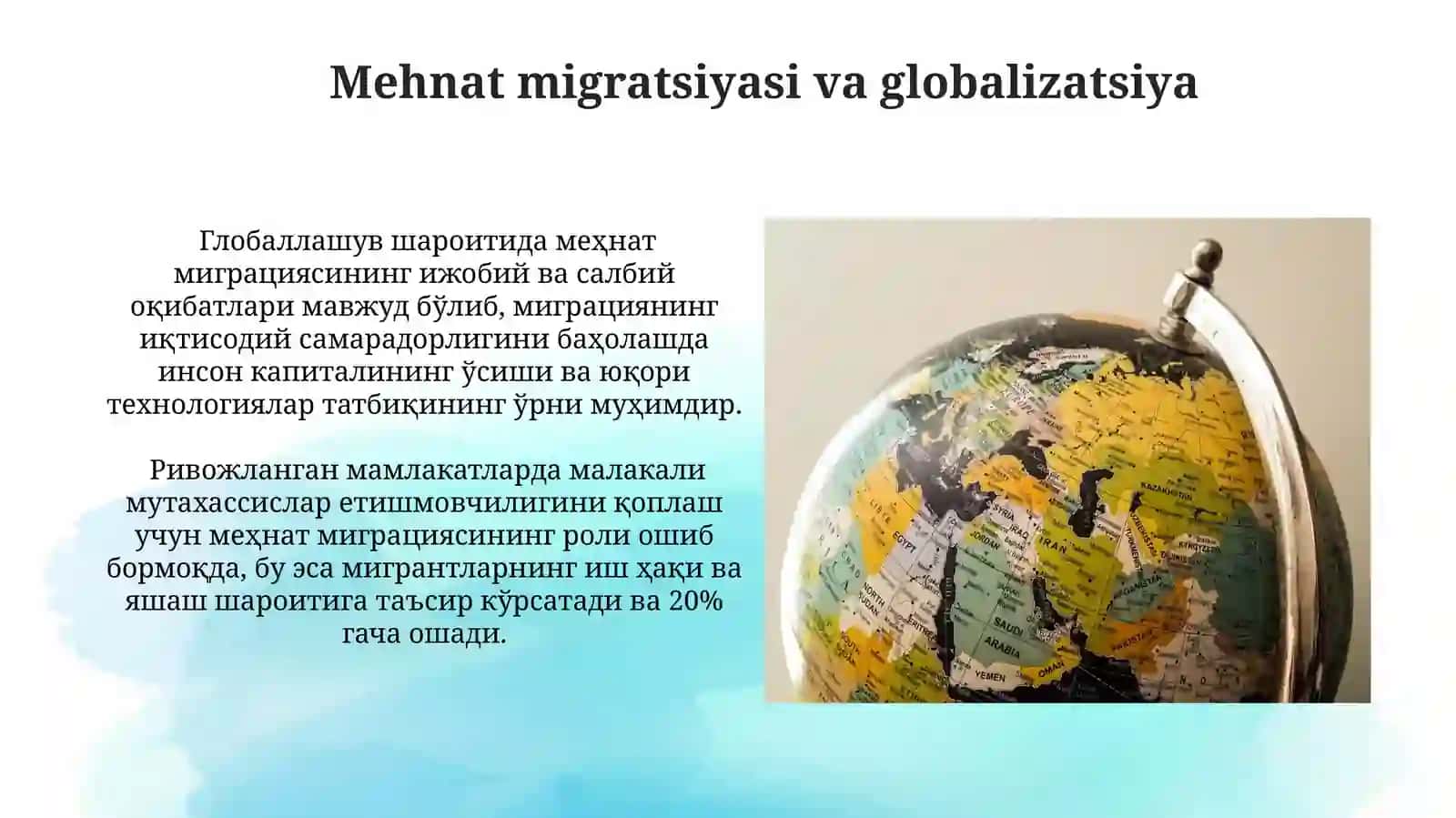 Jahon iqtisodiyotining rivojlanish tendensiyalari 3