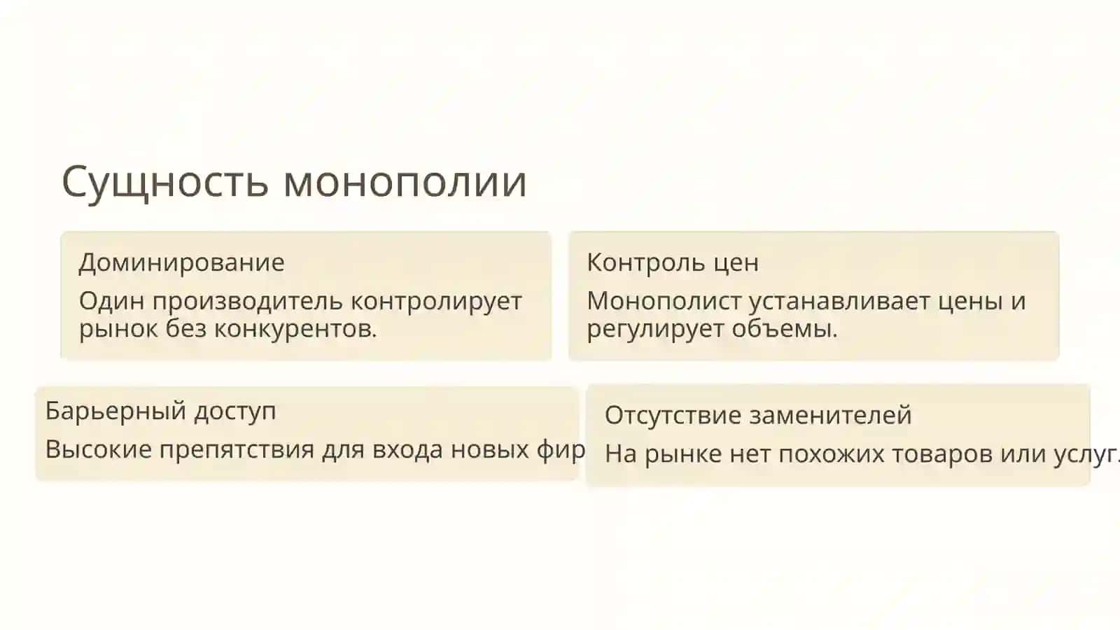 Монополия: поведение и регулирование 3