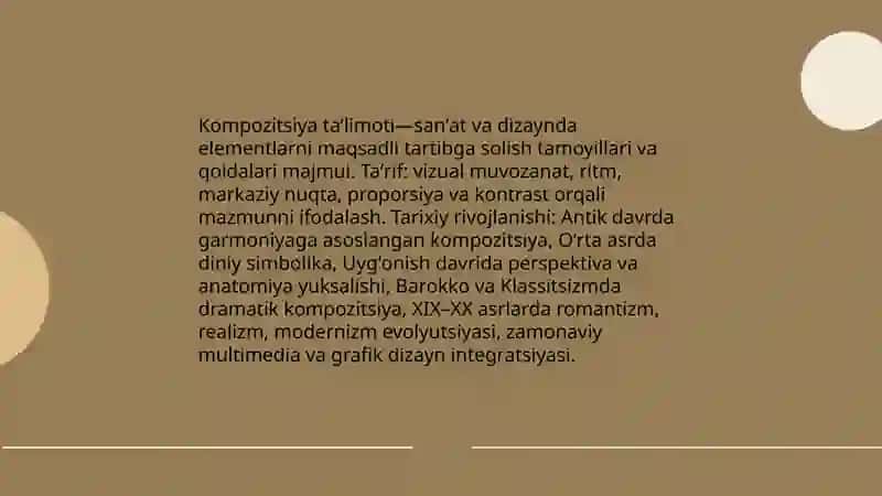 Kompozitsiya haqida taʼlimot 3