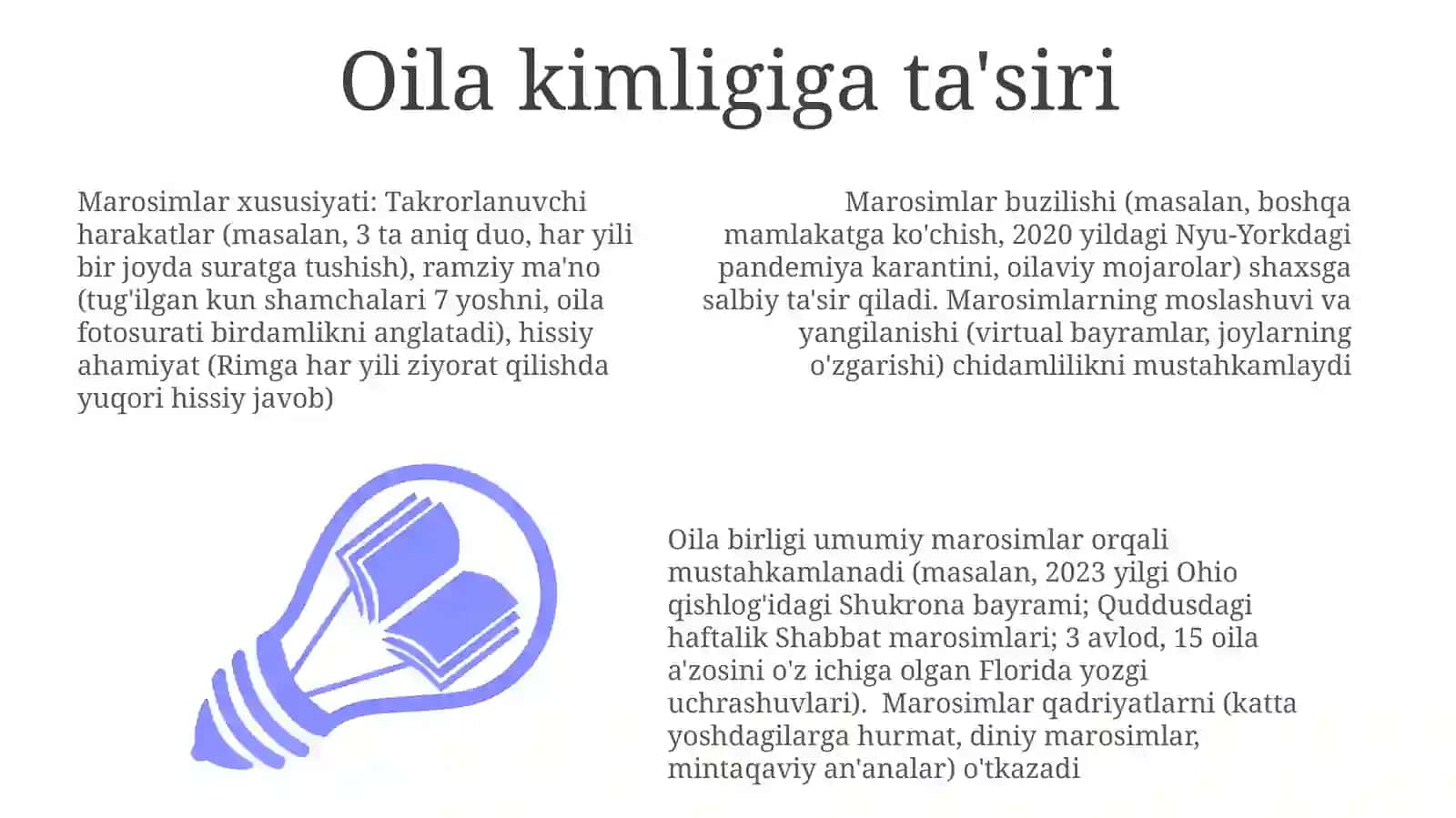 Oilaviy maishiy marosimlarning o'zigaxos xususiyatlari 3